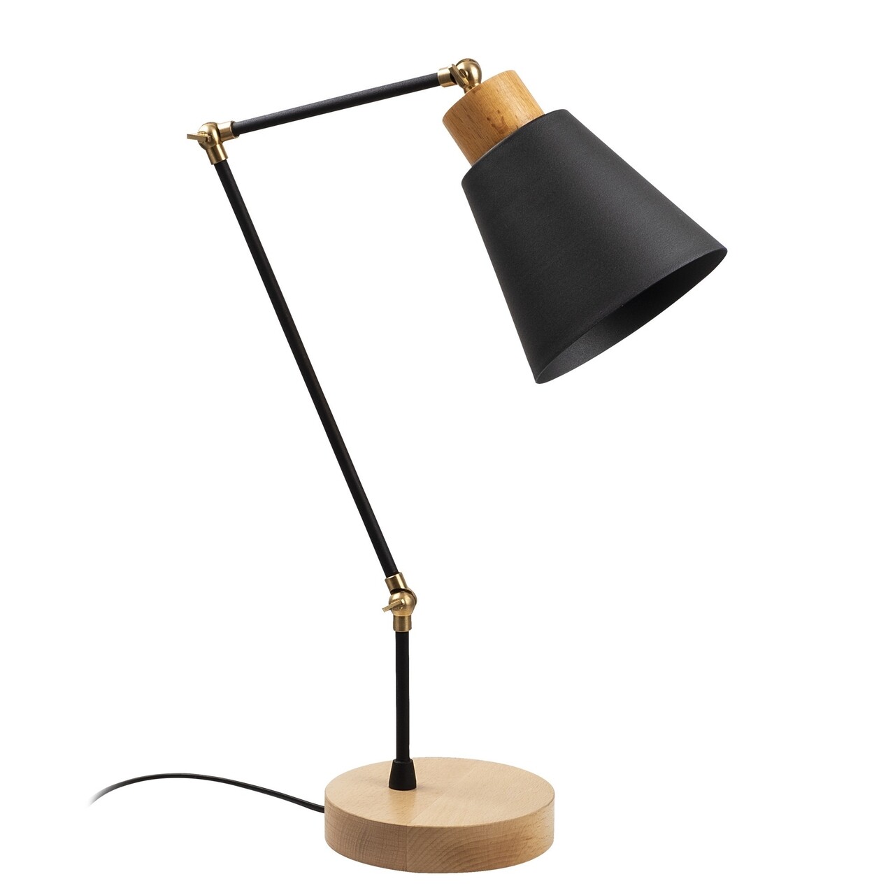 Lampa de masa, Manavgat - N-590, Alby, 14 x 52 cm, 1 x E27, 40W, negru - imagine 6
